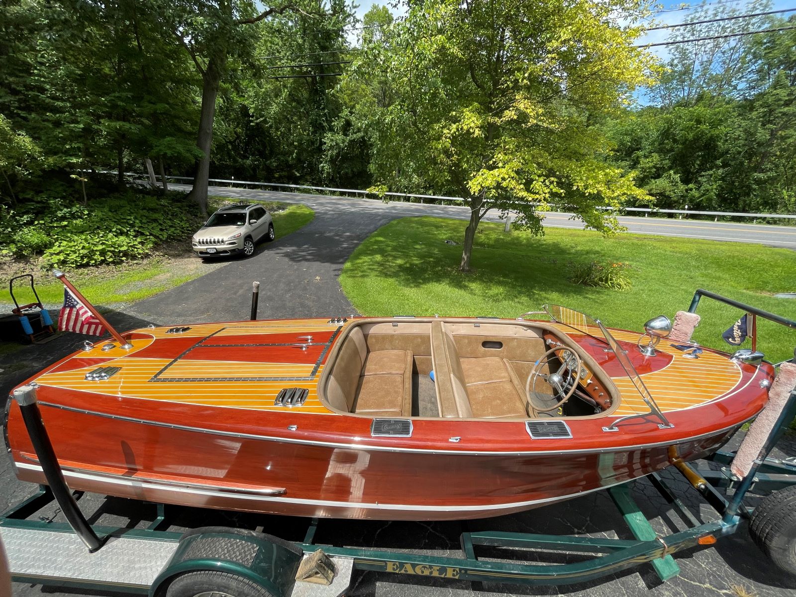 24 Feet 1931 Chris Craft Triple Cockpit Runabout 37935 Antique Boat 