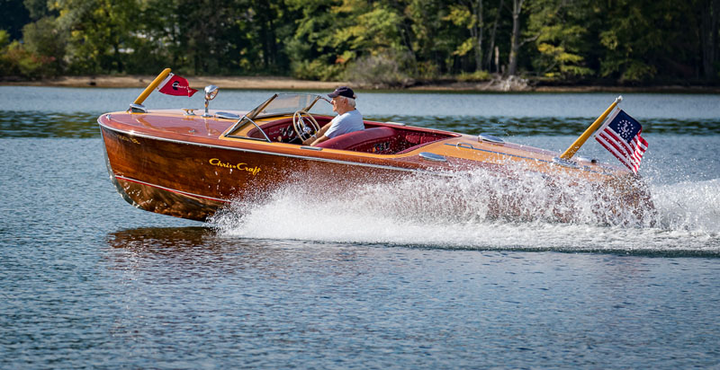 dumas 1949 chris craft racing runabout