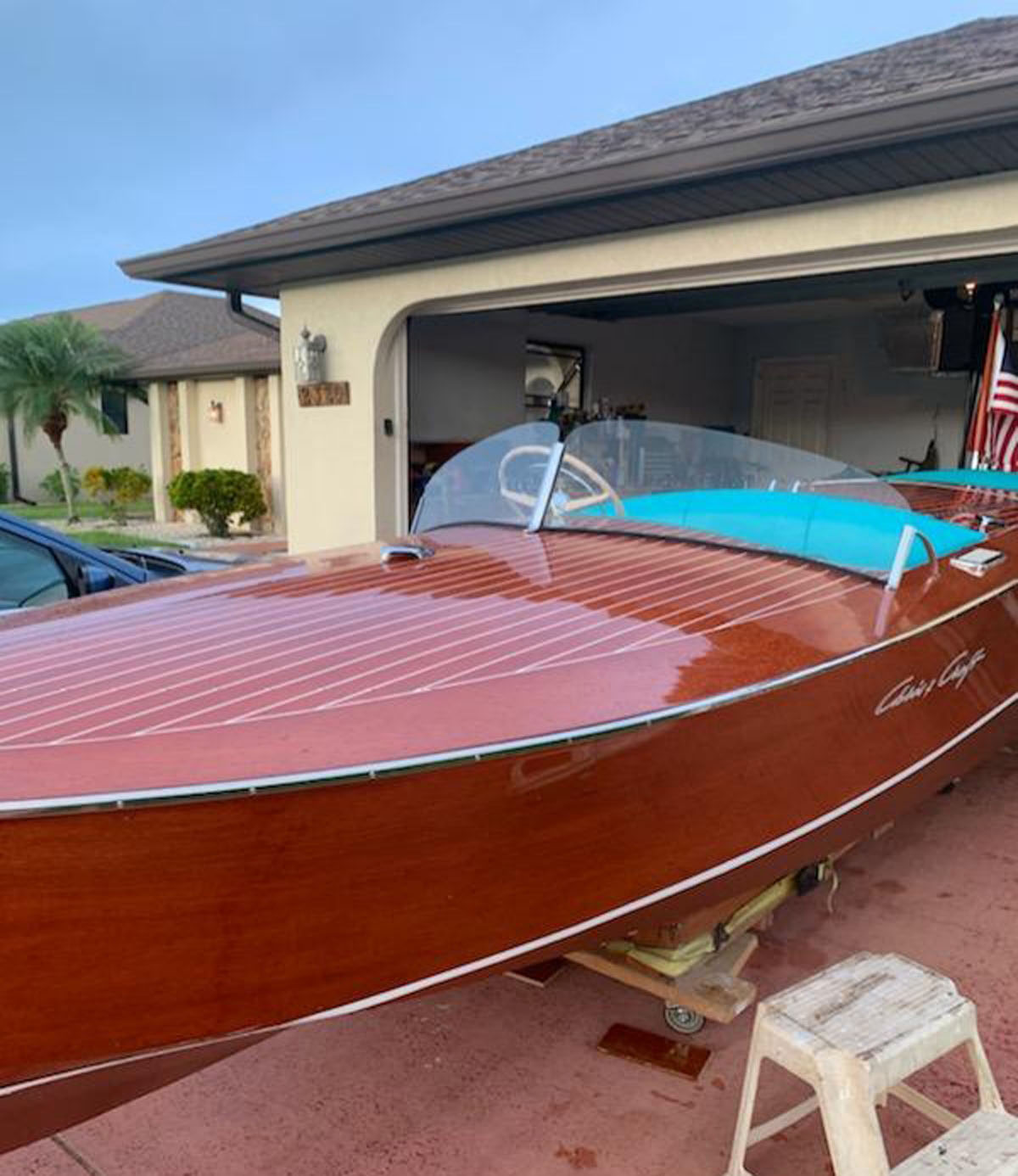 1950 chris craft racing runabout