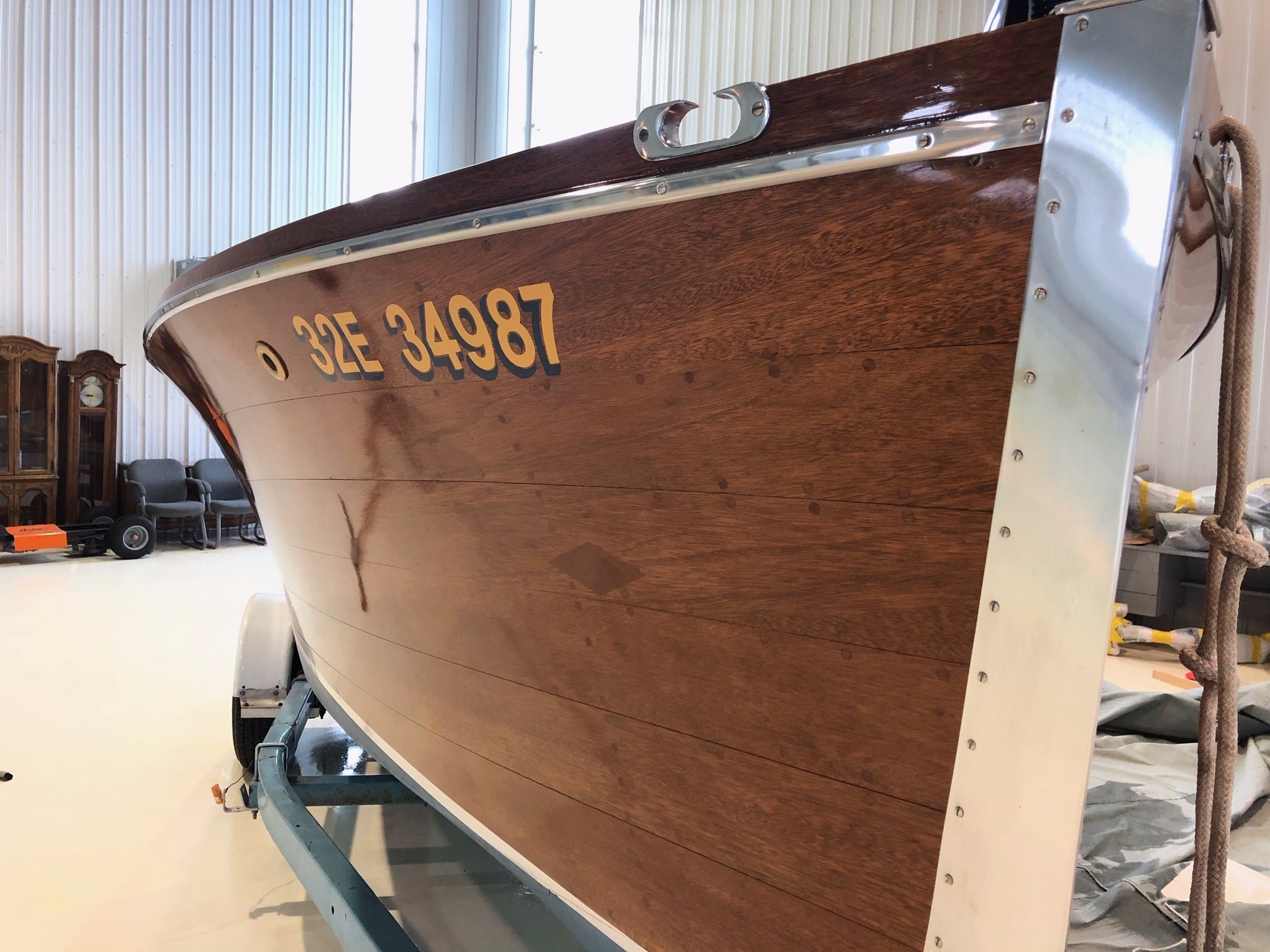 Decorative Yacht Tender Rowing Boat Oar 62" Wooden w/ Hooks Coat Hat Rack New