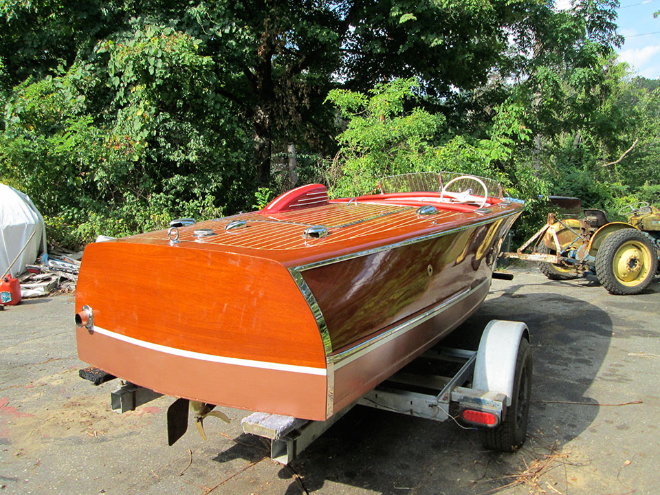 1946 chris craft runabout scale model